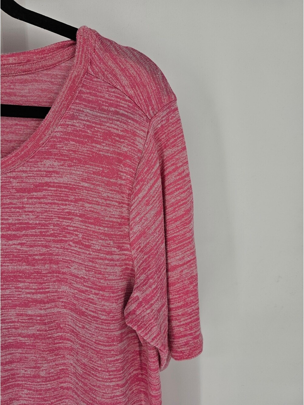 Member's Mark Womens Pink Short Sleeve Performance Round Neck T-shirt Size XXL - Picture 2 of 4